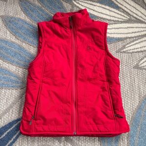 Vintage Y2K Nike Women’s ACG Vest Silk Lined Size Medium Red Gorpcore